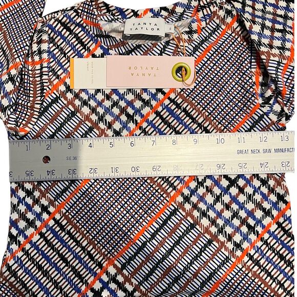 Tanya Taylor Girls S Plaid Long Sleeve Dress Preppy Retro Holiday Party Pockets - Picture 7 of 14
